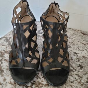 Eliana Bucci  Open Toe Black Size US 8 /EU 38